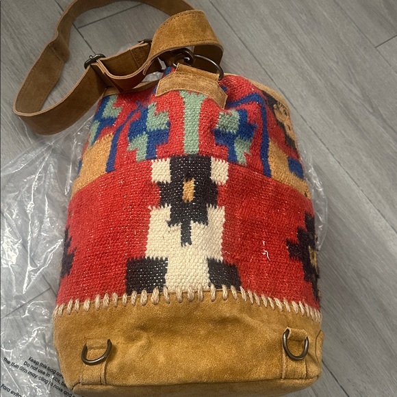 NWOT FREE PEOPLE Heat Wave Sling Leather Convertible Boho - Picture 9 of 11